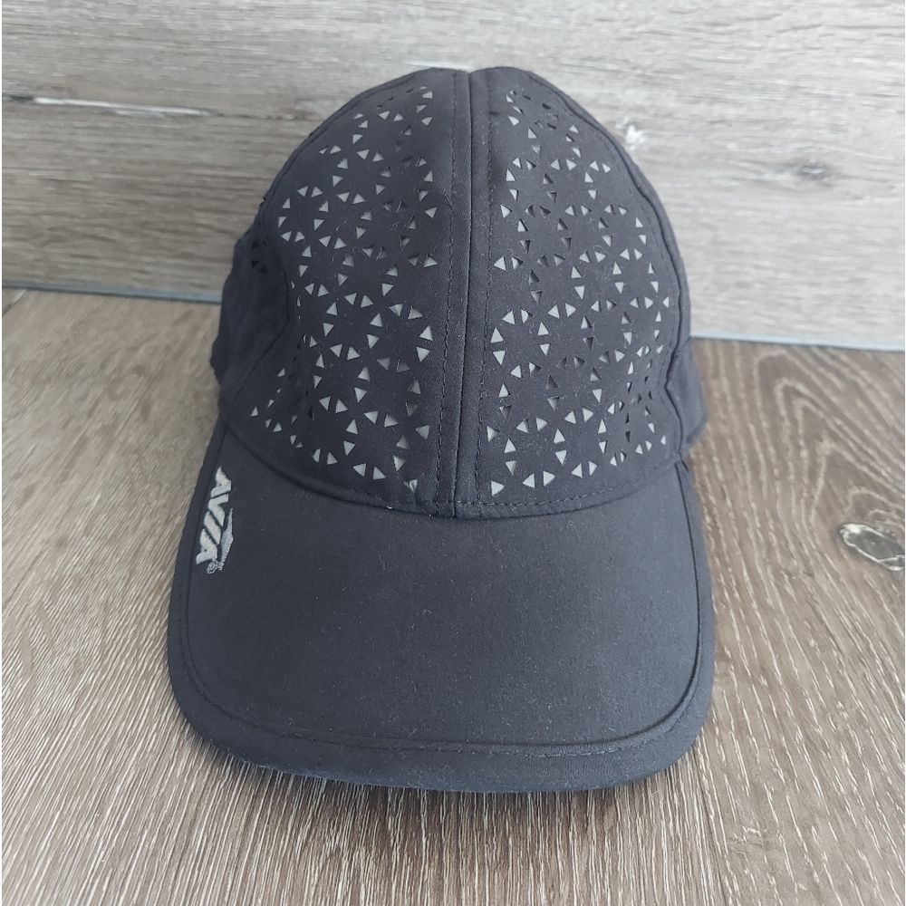 Avia Black Laser Cut Baseball Hat OSFM